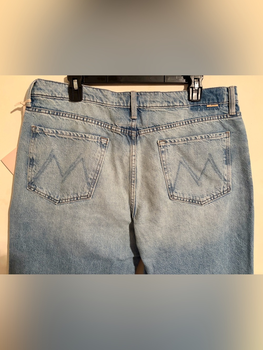 NWT MOTHER Superior The Dodger Flood This is How I Roll Light Denim Jeans Sz 33 - Picture 14 of 16
